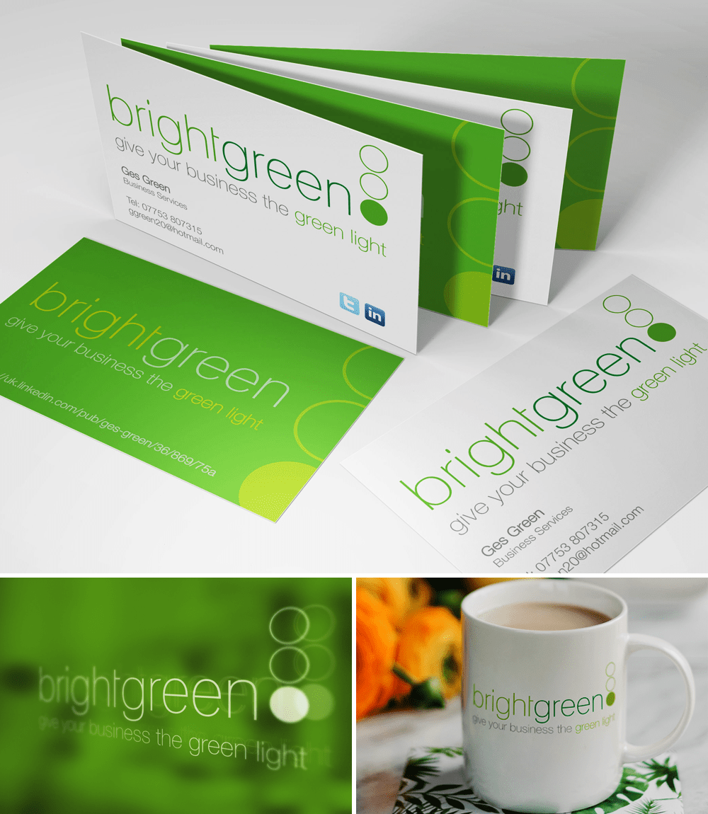 Brightgreen Branding logo design taunton