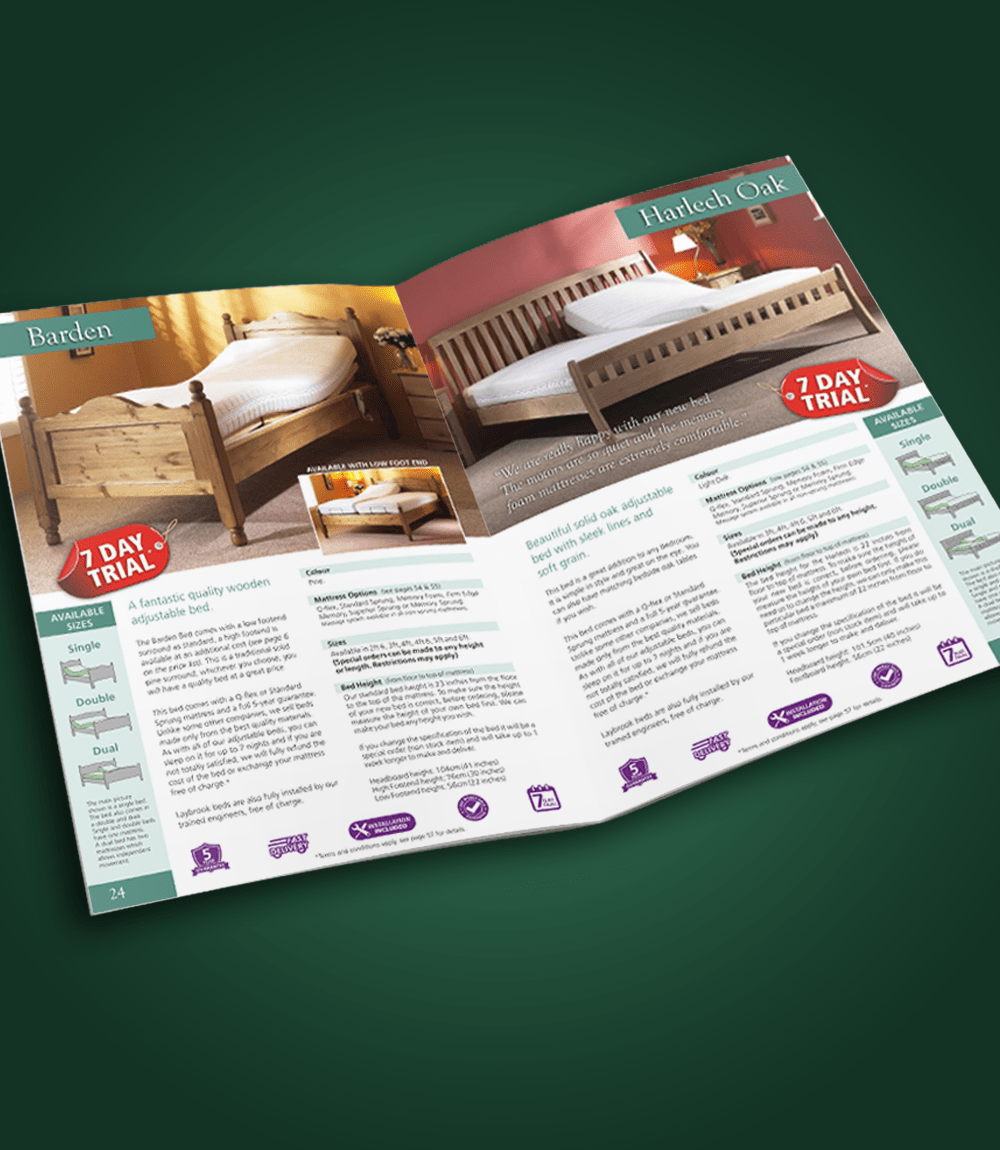 Laybrook brochure design spread 1